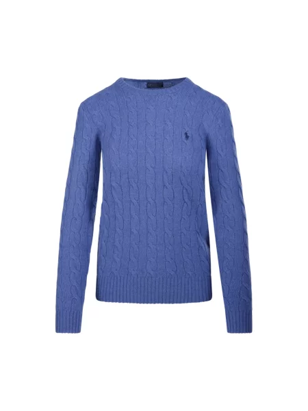 Polo Ralph Lauren sweter z dodatkiem kaszmiru niebieski