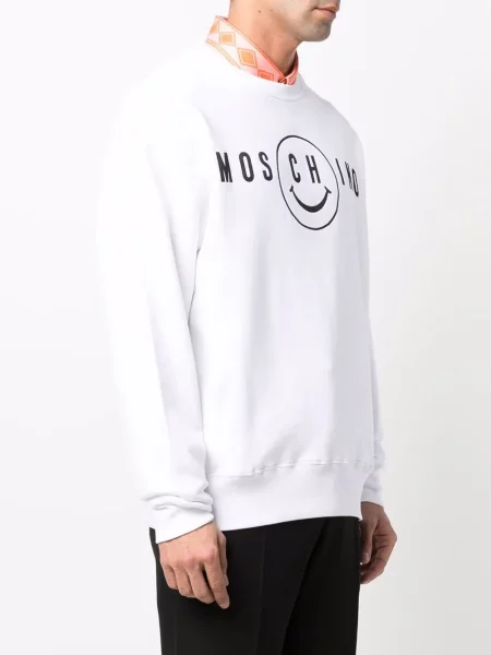 Hanorac Moschino cu imagine alb
