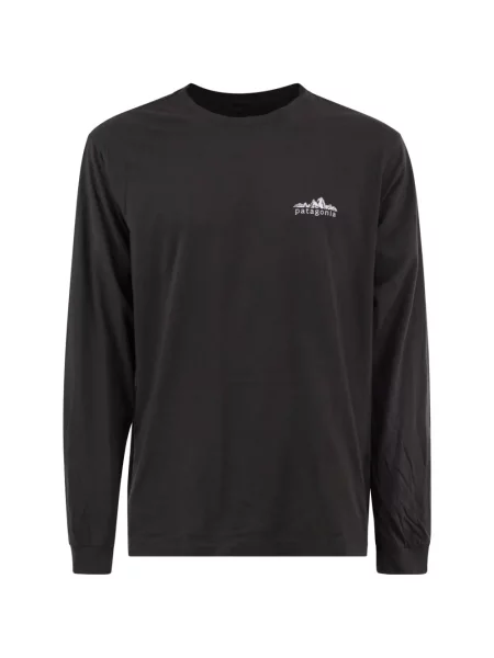 Lung tricou Patagonia negru
