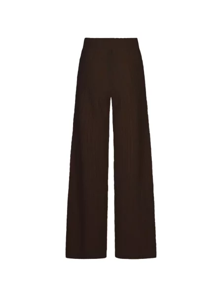 Pantaloni Agnona tricotate maro
