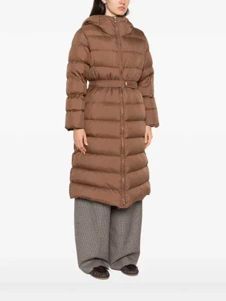 Cu centură palton Max Mara maro