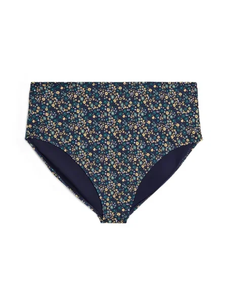 Swim by Zizzi Bikini hlačke mornarska zelena rumena