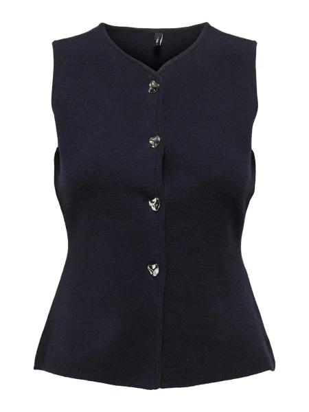 ONLY Vestă tricotată ONLIBI noapte albastru