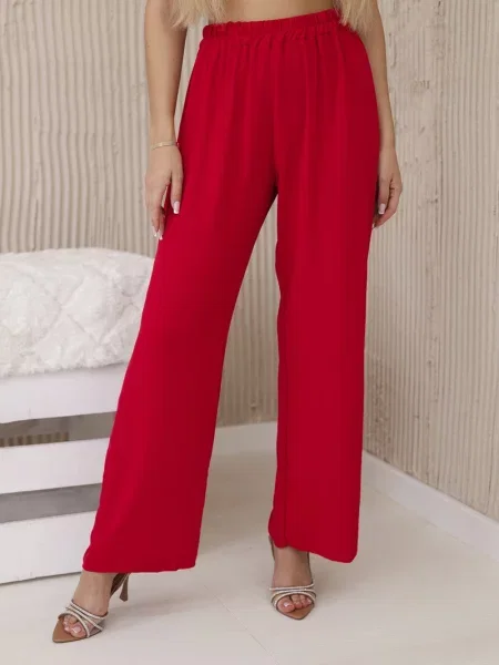Pantaloni Kesi Włoski roșu