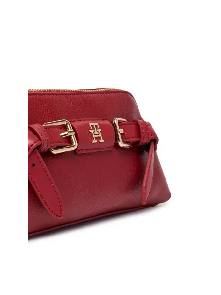 Ročna torba Tommy Hilfiger Th Buckle  rdeča