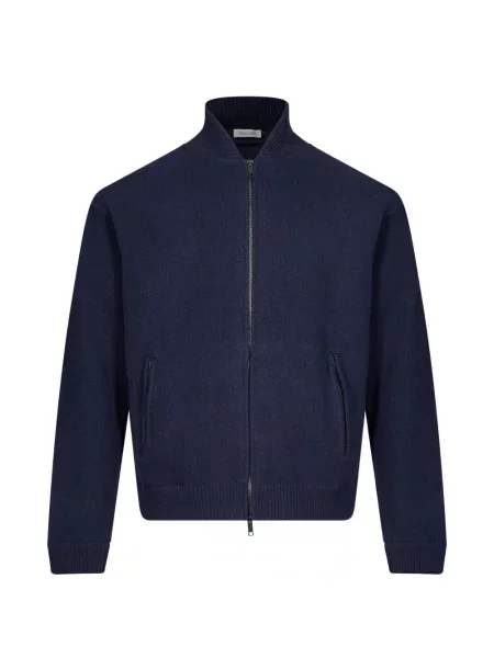 Cardigan Manifatture Del Nord tricotate albastru