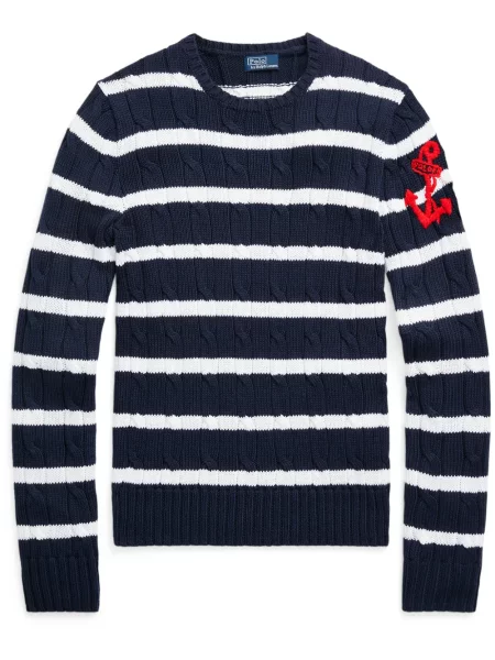 Μελανζέ κασκέτο Polo Ralph Lauren με κέντημα υφαίνω διαγωνίως ροζ