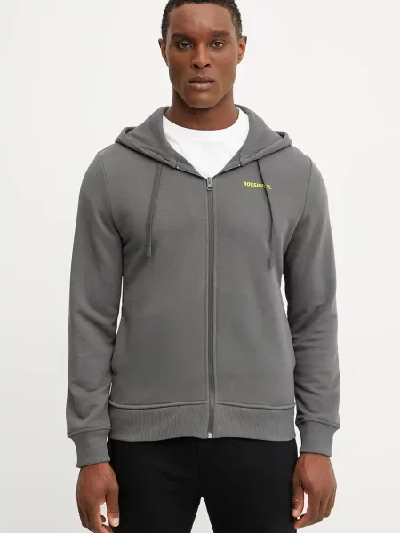 Pulover Rossignol Presset s kapuco siva