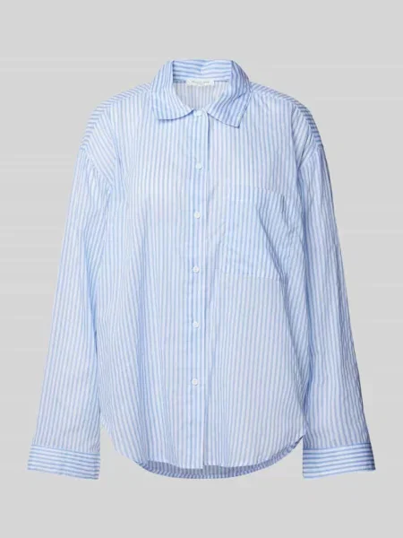 Góra od piżamy z kieszenią na piersi Christian Berg Woman błękitna