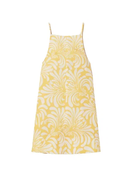 Rochie mini Twinset cu imagine de costum mini galben