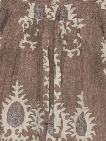 Spodnie Bazar Deluxe brązowe