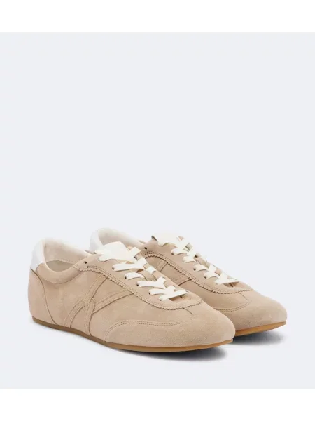 Sneakerși Veronica Beard din piele de căprioară bej
