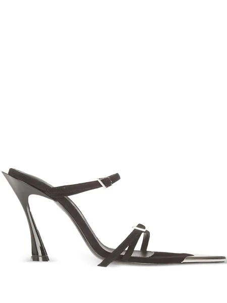 Sandale Mugler din piele negru