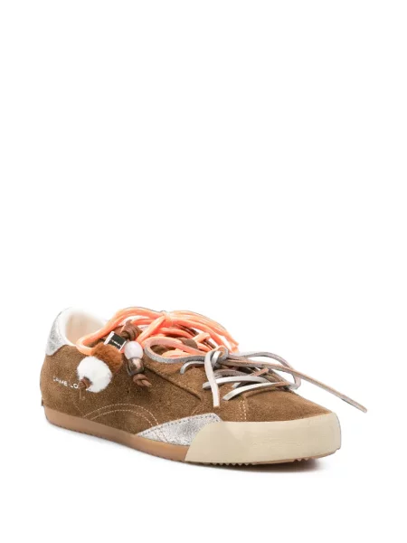Sneakers Crime London σουέντ με σχέδιο με λεοπαρ μοτιβο καφέ