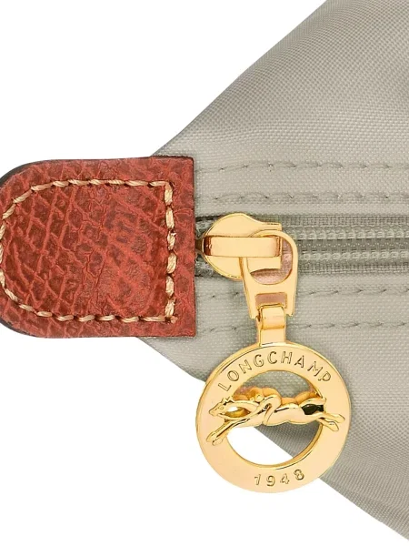 Geanta de piele Longchamp din piele gri