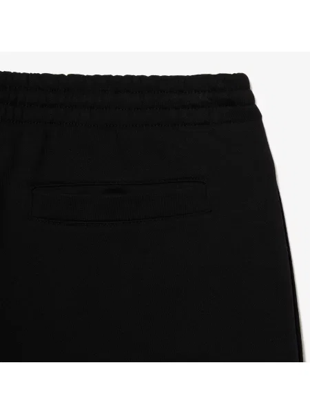 Lacoste Szorty Ze Szczotkowanego Polaru Z Bawełny Organicznej czarny