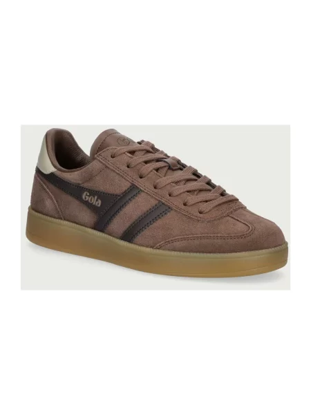 Sneakersy Gola zamszowe brązowe