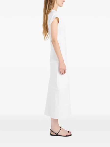Rochie midi Proenza Schouler din jerseu alb