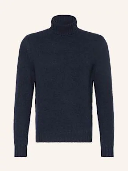 Fedeli Golf Z Kaszmiru blau granatowy