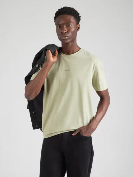 BOSS Tricou Chup deschis verde