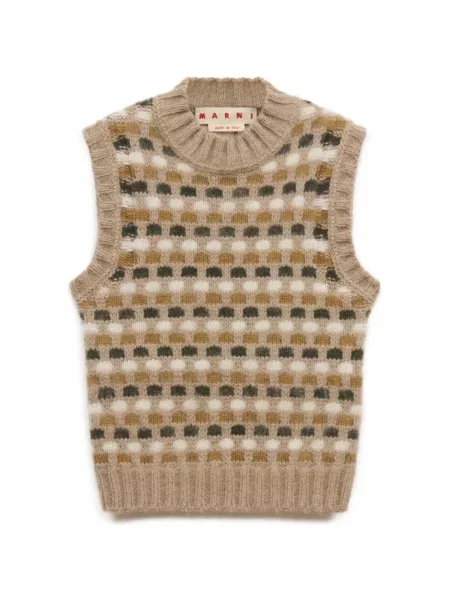 Vestă Marni de lână alb