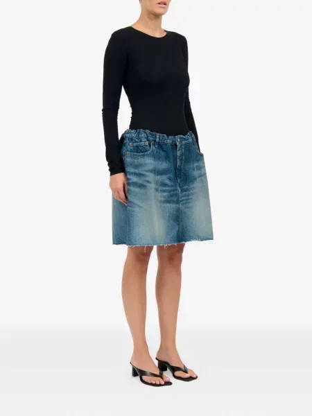 Fusta mini Mm6 Maison Margiela albastru