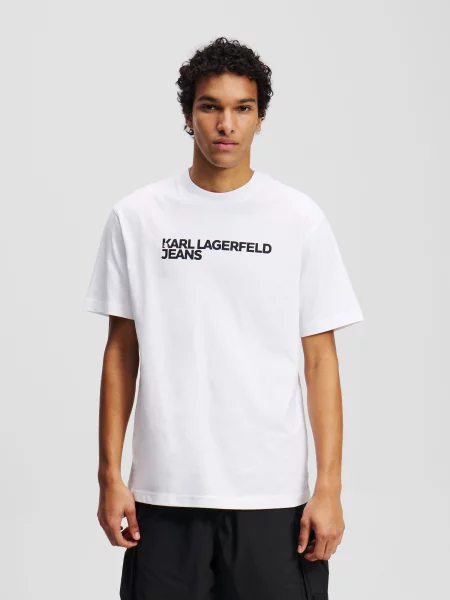 KARL LAGERFELD JEANS Tricou negru alb