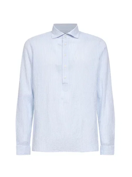 Pruhovaná košile D4.0 modrá