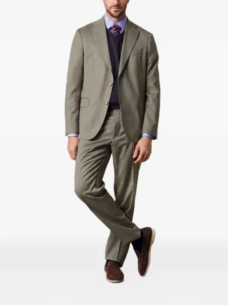 Džemper Brooks Brothers bez rukava s V-izrezom siva