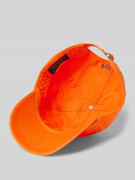 Czapka z daszkiem Ralph Lauren Classic Sport pomarańczowa niebieska
