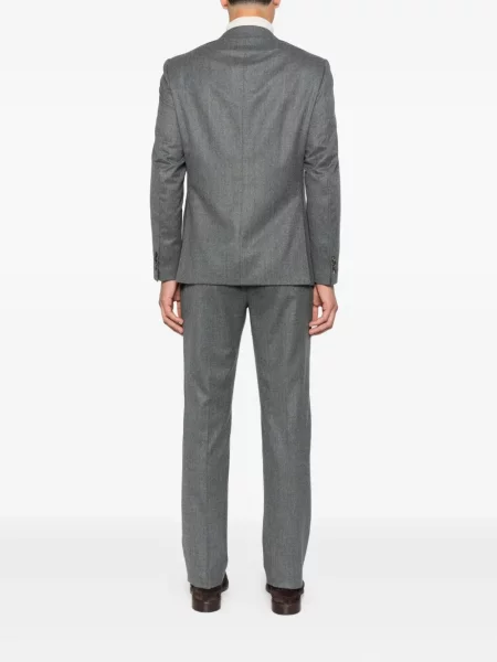 Garnitur Caruso w jodełkę szary