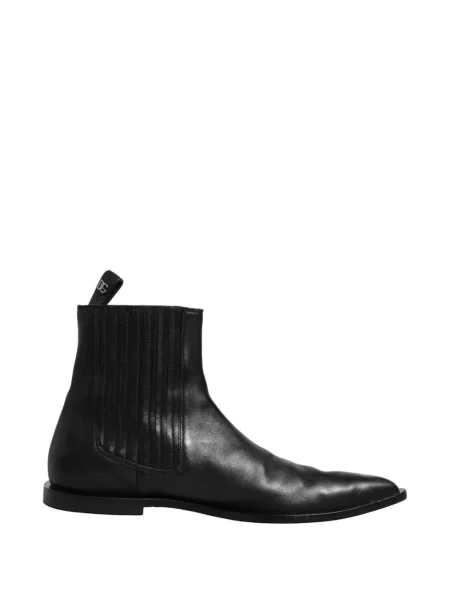 Cizme scurte Dolce & Gabbana din piele negru