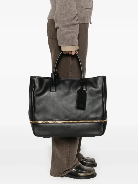 Geanta de piele Moschino din piele negru