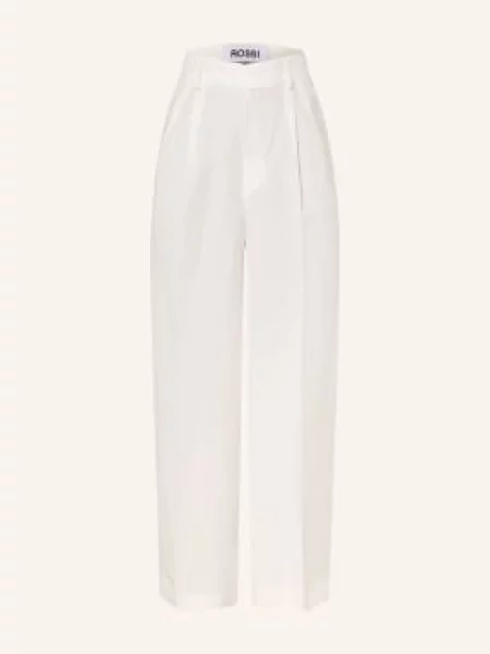 Rossi Spodnie Noa Z Lnem weiss