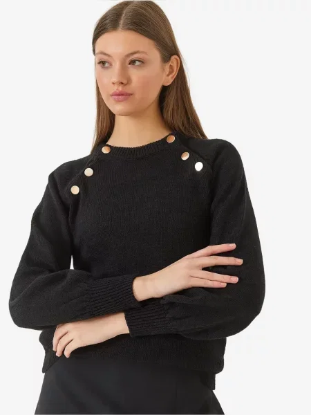 Bianco Lucci Pulover Pullover' črna