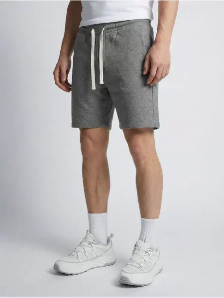 Sinsay Teplákové kraťasy šedá