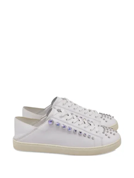Sneakerși Stuart Weitzman de cristal alb
