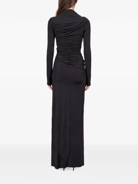Lung rochie maxi Entire Studios cu volane negru