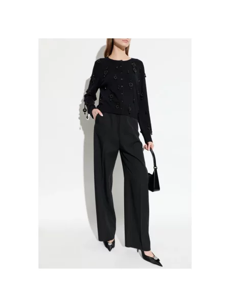 Kardigan Tory Burch wełniany czarny