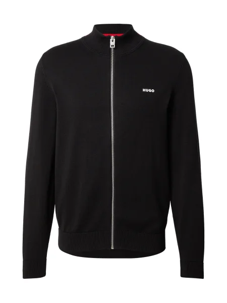 HUGO Geacă tricotată San Jacomo' negru