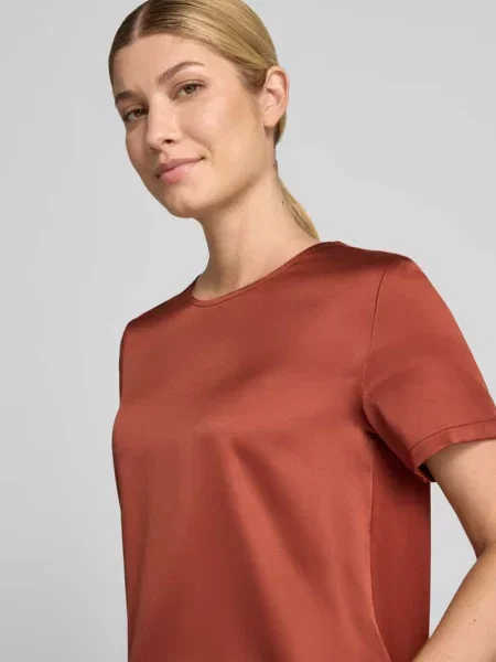Bluzka o kroju regular fit z satyny Christian Berg Woman Selection