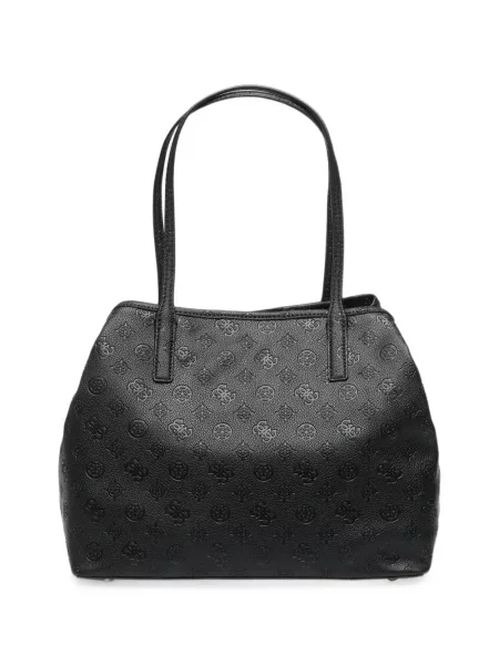 Geantă shopper Guess cu autograf negru