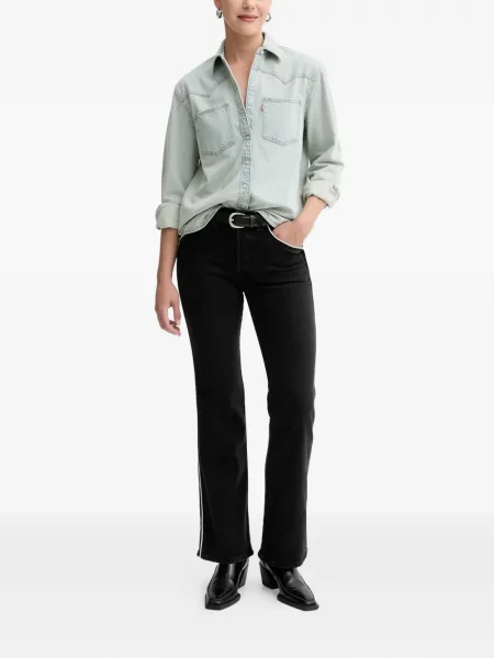 Blugi drepți Levi's® cu dungi negru