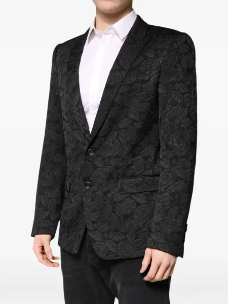 Sacou Dolce & Gabbana cu model floral negru