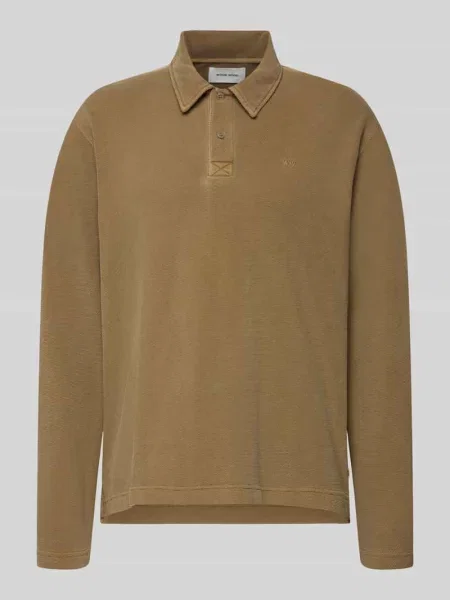Koszulka polo o kroju loose fit z bawełny model Thiago' Wood Wood