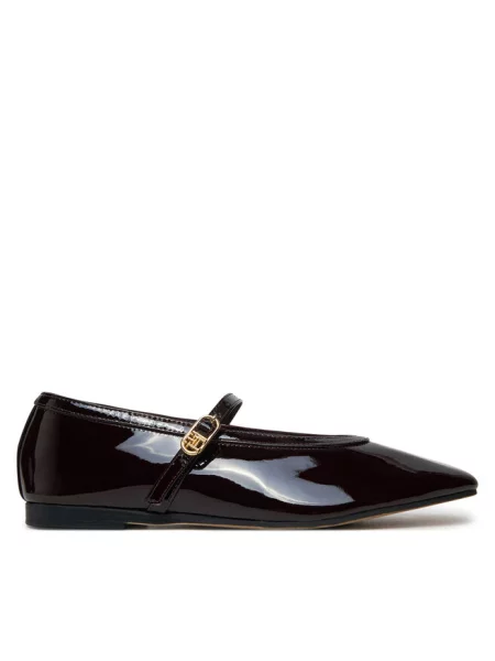 Baleriny Tommy Hilfiger bordowe