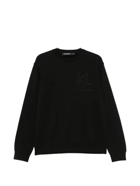 Hanorac Karl Lagerfeld cu broderie negru