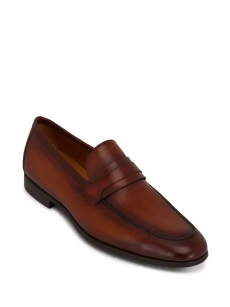 Pantofi loafer Magnanni din piele maro