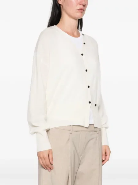 Pulover Ivory Paris cu decolteu în V asimetric