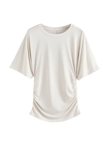 Next Tricou funcțional lână alb